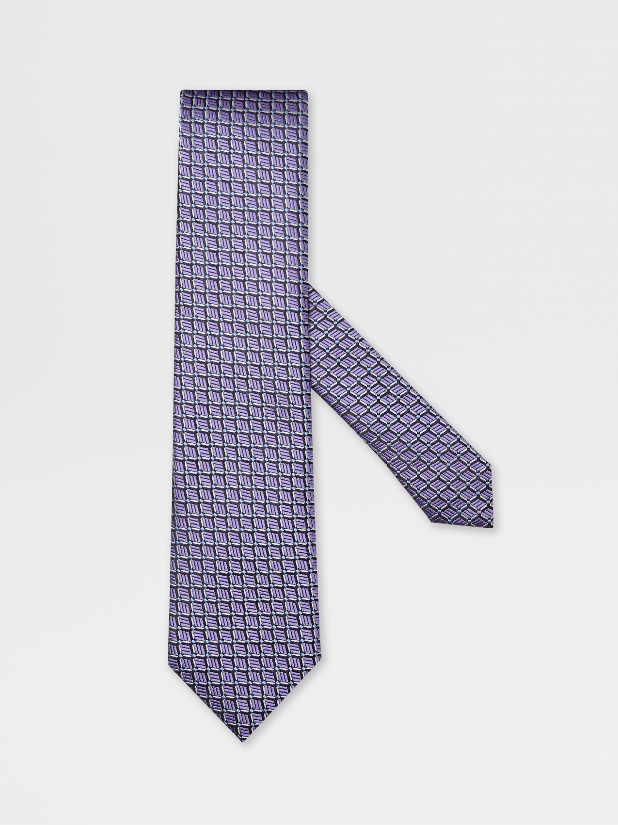 Violet Jacquard Silk Tie